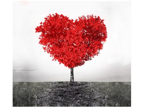 Fototapeta Drzewo miłości red, 6 elementów, 268x240 cm Oobrazy