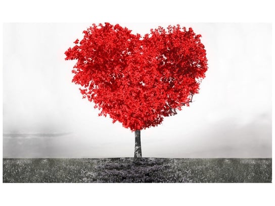 Fototapeta, Drzewo miłości red, 9 elementów, 402x240 cm Oobrazy