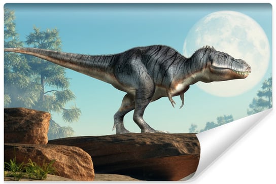 Fototapeta dziecięca dinozaur skały natura 270cm x 180cm Muralo