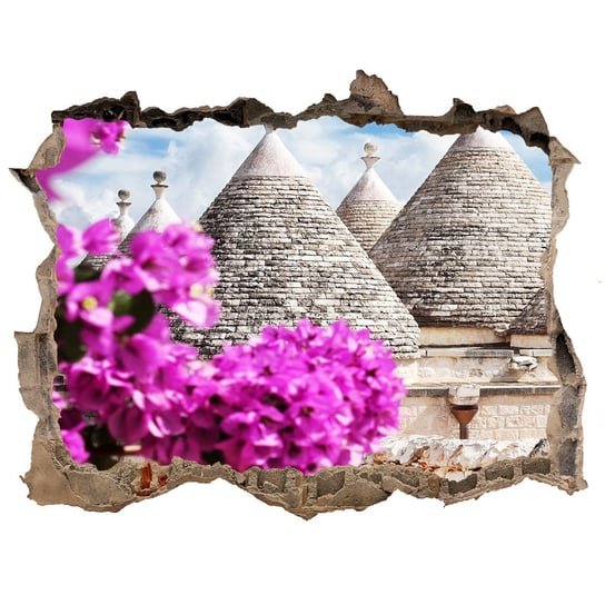 Fototapeta dziura na ścianę 3d Domy trulli 120x81, Tulup Tulup