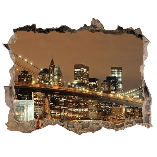 Fototapeta dziura na ścianę 3d Manhattan Nowy Jork, Tulup Tulup