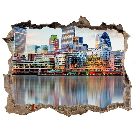Fototapeta dziura na ścianę 3d Panorama Londynu, Tulup Tulup