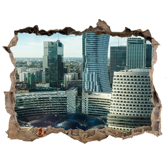 Fototapeta dziura na ścianę 3d Warszawa Polska, Tulup Tulup