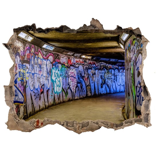 Fototapeta dziura na ścianę Graffiti w metrze, Tulup Tulup