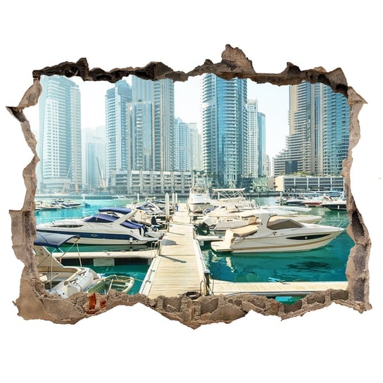 Fototapeta dziura na ścianę Marina w Dubaju 120x81, Tulup Tulup
