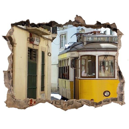Fototapeta dziura na ścianę Tramwaj z Lizbony, Tulup Tulup