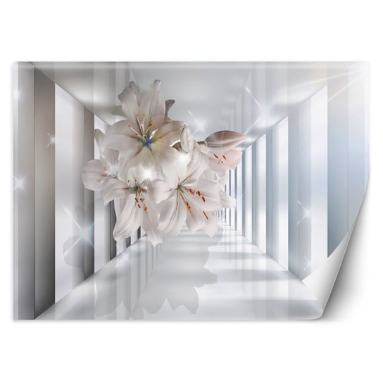 Fototapeta FEEBY, 3D Tunel Kwiaty 100x70 Feeby