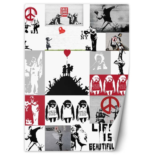 Fototapeta FEEBY, Prace banksy, 150x210 cm Feeby