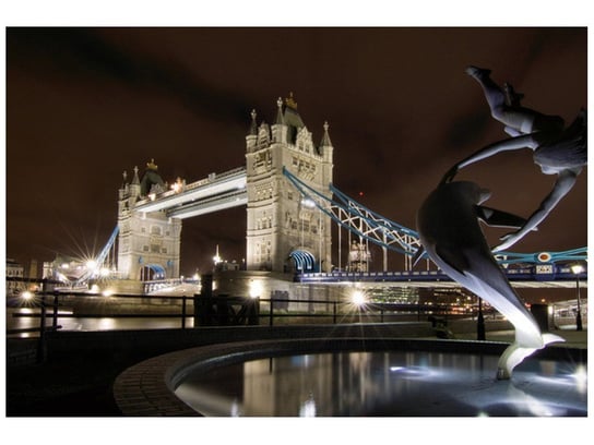 Fototapeta Fontanna przy Tower Bridge, 8 elementów, 368x248 cm Oobrazy