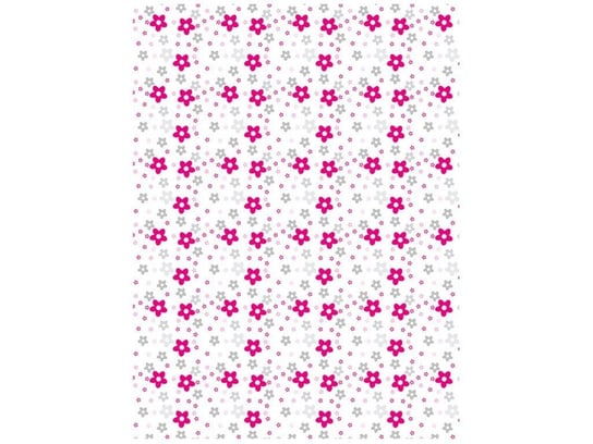 Fototapeta Fuksjowe kwiatki w kwadracie, 2 elementy, 150x200 cm Oobrazy
