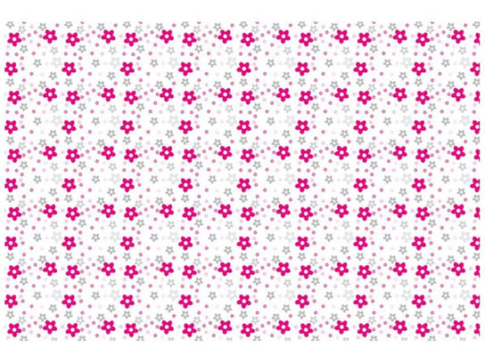 Fototapeta Fuksjowe kwiatki w kwadracie, 200x135 cm Oobrazy