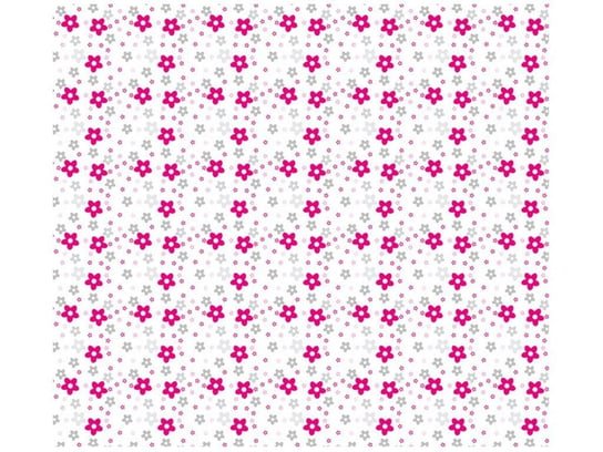 Fototapeta Fuksjowe kwiatki w kwadracie, 6 elementów, 268x240 cm Oobrazy