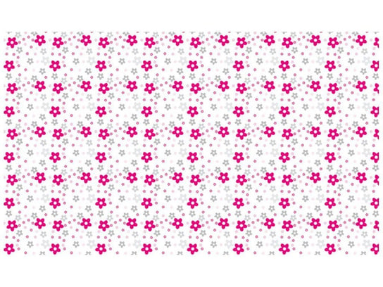 Fototapeta, Fuksjowe kwiatki w kwadracie, 9 elementów, 402x240 cm Oobrazy