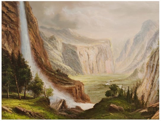 Fototapeta Górski wodospad, 2 elementy, 200x150 cm Oobrazy