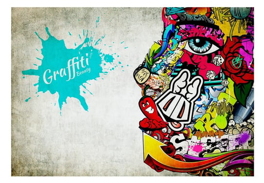Fototapeta, Graffiti beauty, 300x210 cm DecoNest