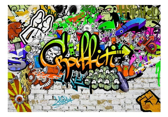 Fototapeta, Graffiti na ścianie, 100x70 cm DecoNest