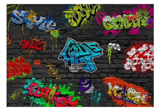 Fototapeta, Graffiti wall, 200x140 cm DecoNest