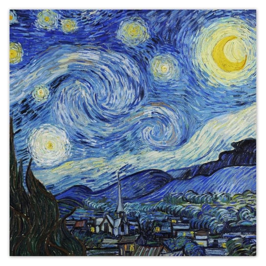 Fototapeta Gwiaździsta noc Van Gogh, 208x208cm ZeSmakiem