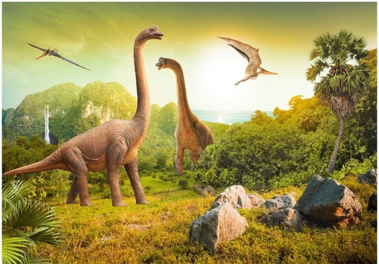 Fototapeta HD Dinozaury w lesie, 250x175 cm zakup.se