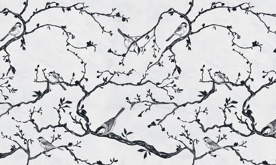 Fototapeta HOMEPRINT Ptak na gałęzi 300x250 cm Vinyl Leather HOMEPRINT