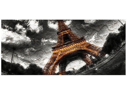 Fototapeta, Impasto Wieża jak malowana, 12 elementów, 536x240 cm Oobrazy