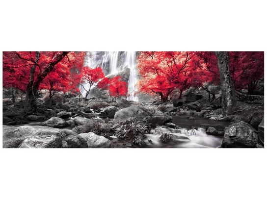 Fototapeta Jesienny wodospad, 2 elementy, 268x100 cm Oobrazy