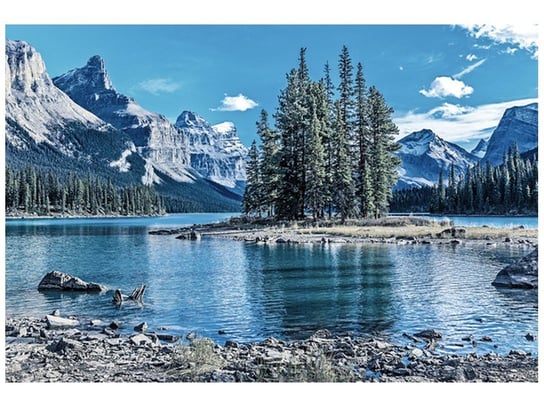 Fototapeta Jezioro Maligne zimą, 8 elementów, 368x248 cm Oobrazy