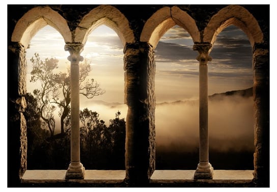 Fototapeta, Klasztor w górach, 250x175 cm DecoNest