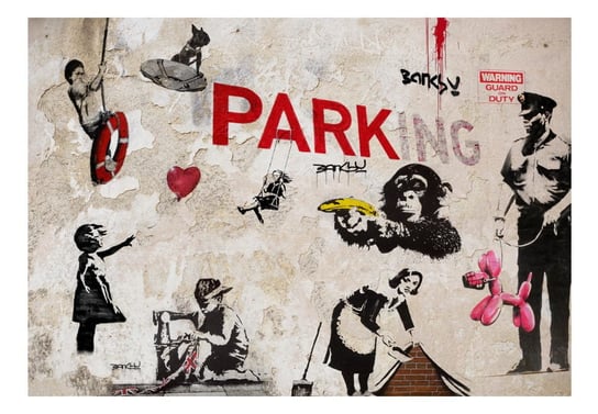 Fototapeta, Kolaż graffiti (Banksy), 300X210 DecoNest