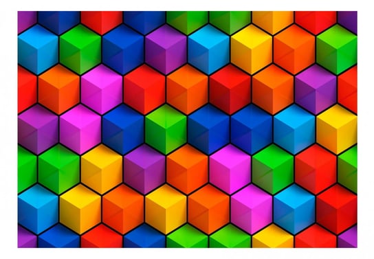 Fototapeta, Kolorowe pola geometryczne, 100x70 cm DecoNest