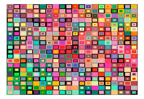 Fototapeta, Kolorowe pudełka, 300x210 cm DecoNest