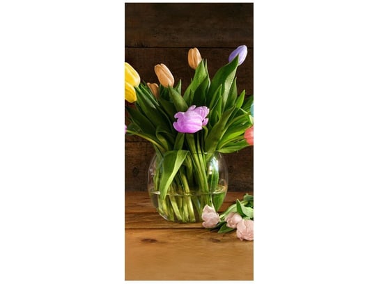 Fototapeta Kolorowe tulipany, 95x205 cm Oobrazy