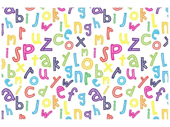 Fototapeta Kolorowy alfabet, 200x135 cm Oobrazy