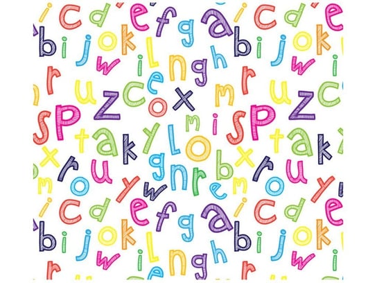 Fototapeta Kolorowy alfabet, 6 elementów, 268x240 cm Oobrazy