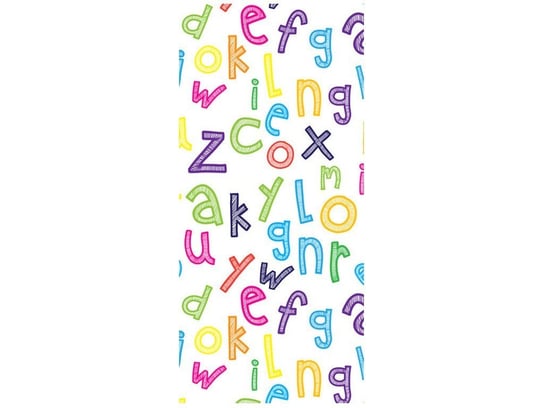 Fototapeta Kolorowy alfabet, 95x205 cm Oobrazy