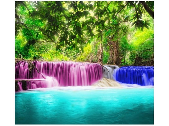 Fototapeta Kolorowy wodospad, 6 elementów, 268x240 cm Oobrazy