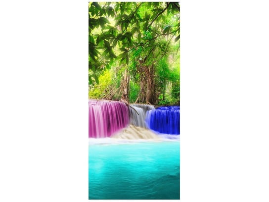 Fototapeta Kolorowy wodospad, 95x205 cm Oobrazy
