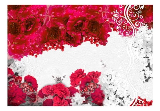 Fototapeta, Kolory wiosny: czerwony, 250x175 cm DecoNest