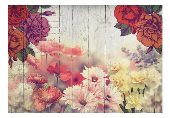 Fototapeta, Kwiaty vintage, 150x105 cm DecoNest