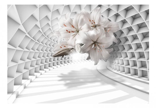 Fototapeta, Kwiaty w tunelu, 100x70 cm DecoNest