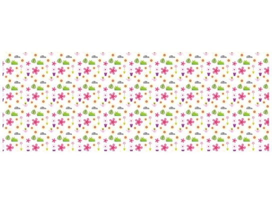 Fototapeta, Łąka z kwiatami, 2 elementów, 268x100 cm Oobrazy