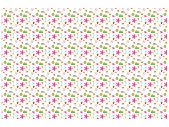 Fototapeta, Łąka z kwiatami, 8 elementów, 400x268 cm Oobrazy