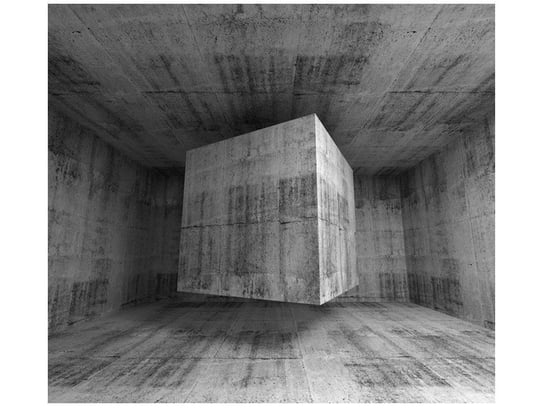 Fototapeta, Latająca betonowa kostka 3d, 6 elementów, 268x240 cm Oobrazy