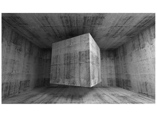 Fototapeta, Latająca betonowa kostka 3d, 9 elementów, 402x240 cm Oobrazy