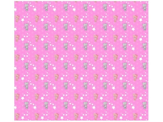 Fototapeta, Małe kotki na różowym tle, 6 elementów, 268x240 cm Oobrazy