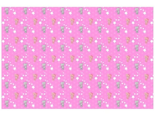 Fototapeta, Małe kotki na różowym tle, 8 elementów, 368x248 cm Oobrazy