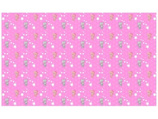 Fototapeta, Małe kotki na różowym tle, 8 elementów, 412x248 cm Oobrazy