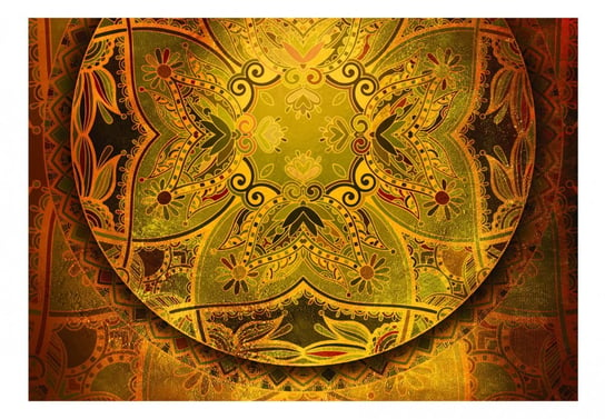 Fototapeta, Mandala: Złoty poemat, 100x70 cm DecoNest
