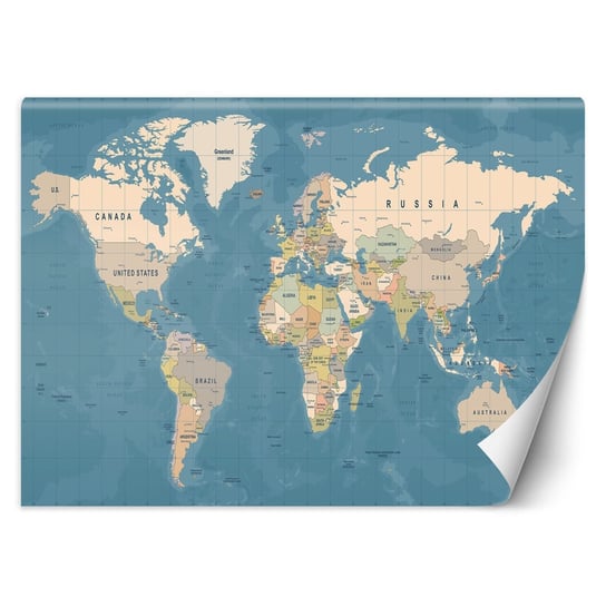 Fototapeta Mapa polityczna świata 368x254 Feeby