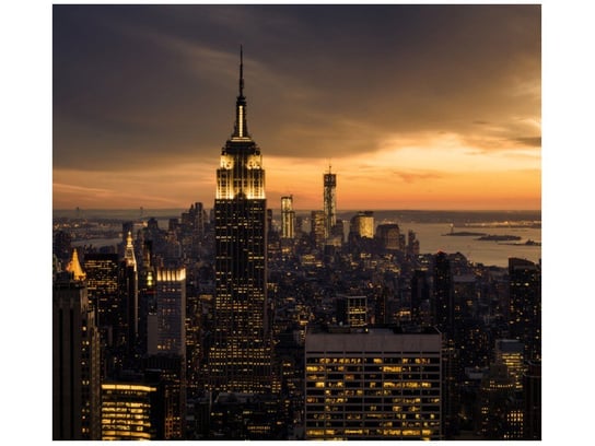 Fototapeta, Miasto Nowy Jork o świcie, 6 elementów, 268x240 cm Oobrazy